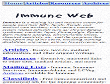 Tablet Screenshot of immuneweb.org